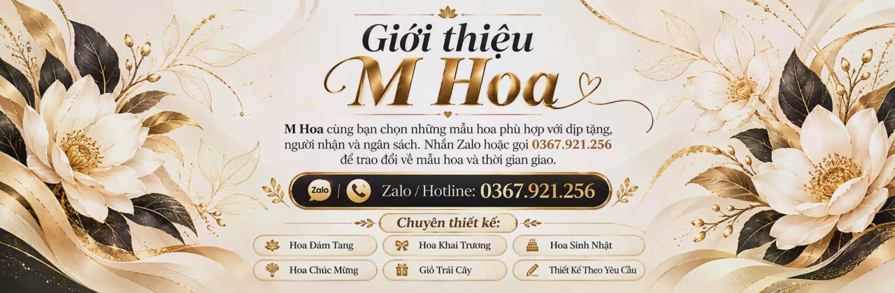 Ảnh bìa Shop hoa tươi Xã Mỹ Thuận Vĩnh Long - Một món hoa, nhiều điều muốn nói